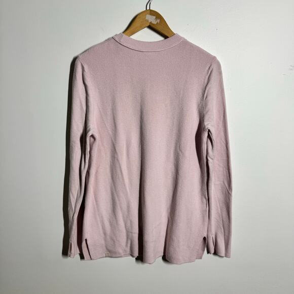Lululemon Sweater Men M Light Pink Cotton Nylon Blend Crewneck Pullover Preepy - Picture 2 of 8